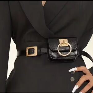 Affordable Fashion Finds Black Belt with Gold Buckle